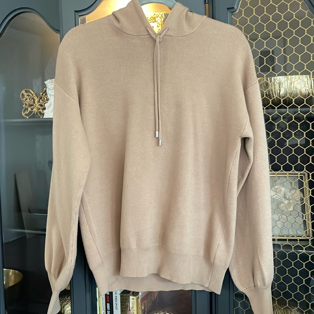Hooded tan sweater